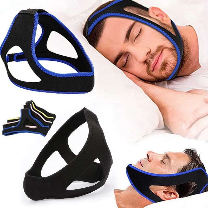 חגורה נגד נחירות, רצועת סנטר ומגן פה