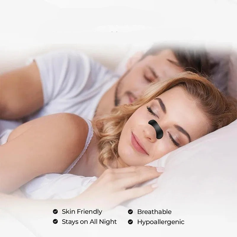 רצועות לאף לשיפור הנשימה, שינה טובה יותר ומניעת נחירות 50 יחידות